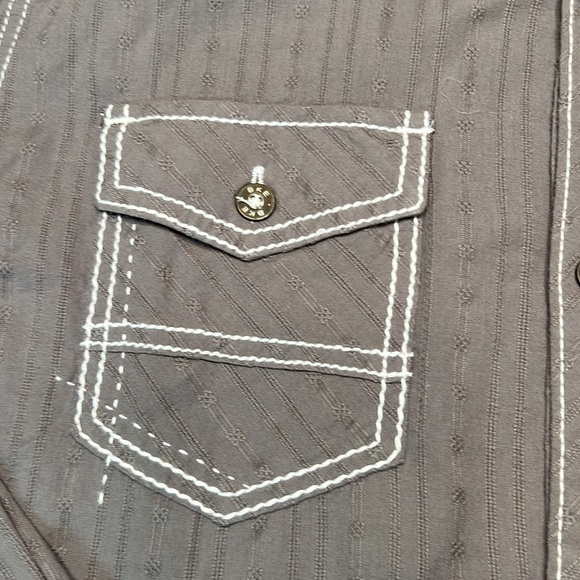 BKE Standard Platte Shirt NWT Grey Size XL - Picture 5 of 10